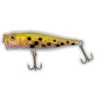 LINEAEFFE POPPER GOLD/BLACK SPOT 8.5CM