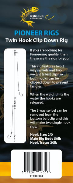 WSB PIONEER RIGS TWIN HOOK CLIPPED DOWN RIG (5)