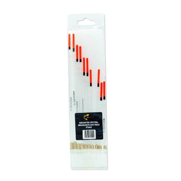 WEIGHTED CRYSTAL WAGGLER FLOAT PACK (10)
