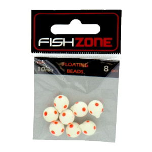 FLOATING BEADS LUMI WHITE DOT 10mm