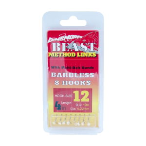 BEAST PELLET BAND BARBLESS RIGS (5 packets per trade pack)