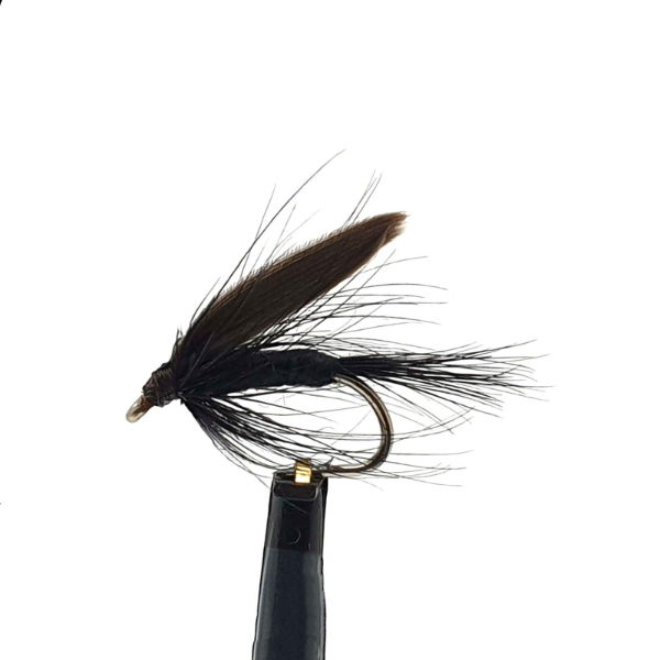 WET FLIES BLACK GNAT SZ 10 (1 PACK OF 12)