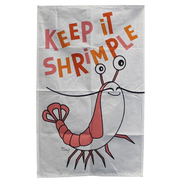 TEA TOWELS KEEP IT SHRIMPLE