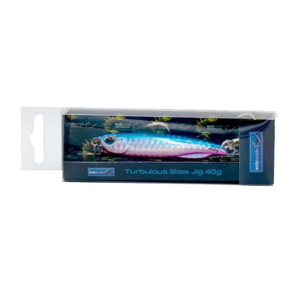 WSB TURBULOUS SLOW JIG - BLUE/SILVER 75MM/40G