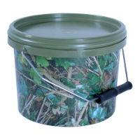 ROUND CAMO BUCKET & LID - 2.5 LITRE