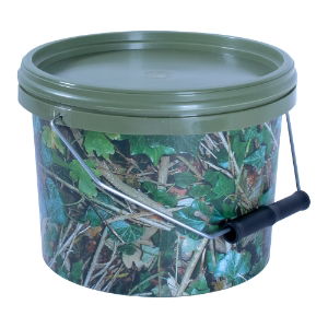 ROUND CAMO BUCKET & LID - 2.5 LITRE