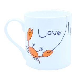 SMALL MUGS LOVE LIFE DON'T BE CRABBY 