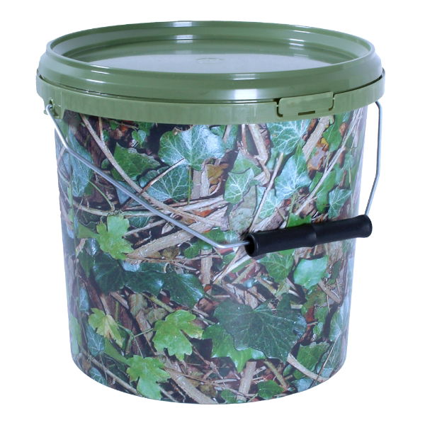 ROUND CAMO BUCKET & LID 5 LITRE