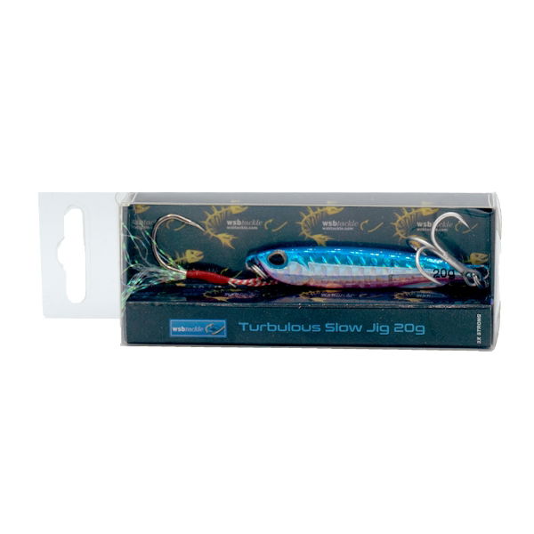 WSB TURBULOUS SLOW JIG - BLUE/SILVER 65MM/20G